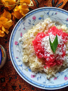 Foto resep Sawut singkong merah putih