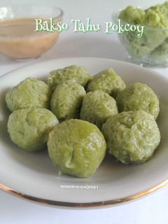 Foto resep Bakso Tahu Pokcoy Sambal Kacang