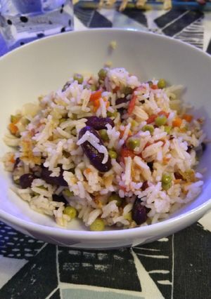 Une photo de Riz cumin haricots rouges