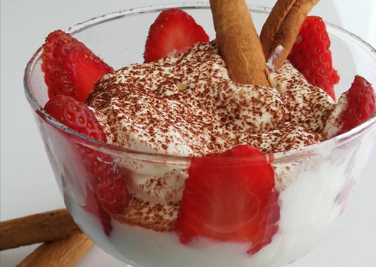 Dessert express à la fraise