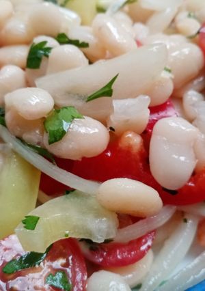 O poză a rețetei Salată de fasole boabe.