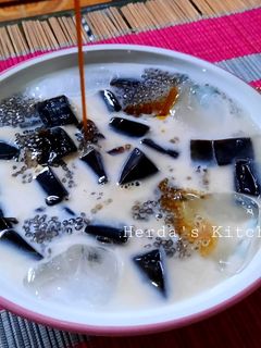 Foto resep Es Cincau Susu Gula Merah