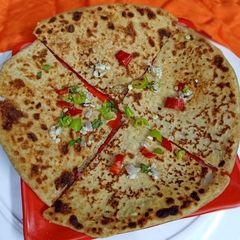 Paneer parantha A picture of Paneer parantha.