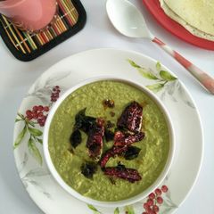 A picture of Coconut Chutney In South Indian Style.