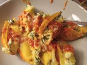 A picture of stuffed pasta shells