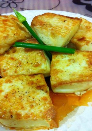 【椒鹽蛋豆腐】 的食譜成品照片