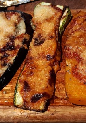 Una foto de Verduras gratinadas a la parrilla
