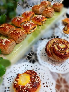 عکسی از دستور شیرینی دانمارکی دو رنگ با لایی و بدون لایی