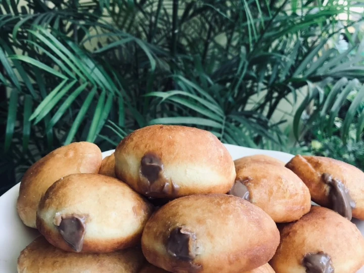 Easy Steps to Make Recipes Bomboloni Coklat the So Delicious So Delicious.