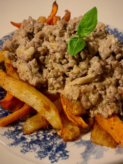 Una foto de Strogonoff de carne