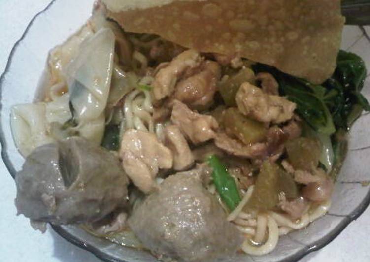 Resep Mie Ayam Labu Siam @bunra Yang Enak Banget