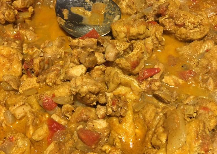 Recipe of Favorite Indian Chicken Curry and tofu