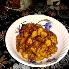 A picture of Chilli baby corn.
