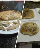 Sándwich potente con pan casero tipo muffuletta