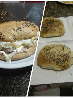 Una foto de Sándwich potente con pan casero tipo muffuletta