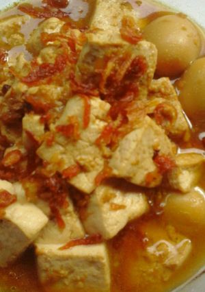 Foto resep Tahu & telur puyuh bumbu kemiri