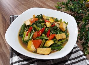 Foto resep TUMIS TAHU CAISIM / SAWI HIJAU