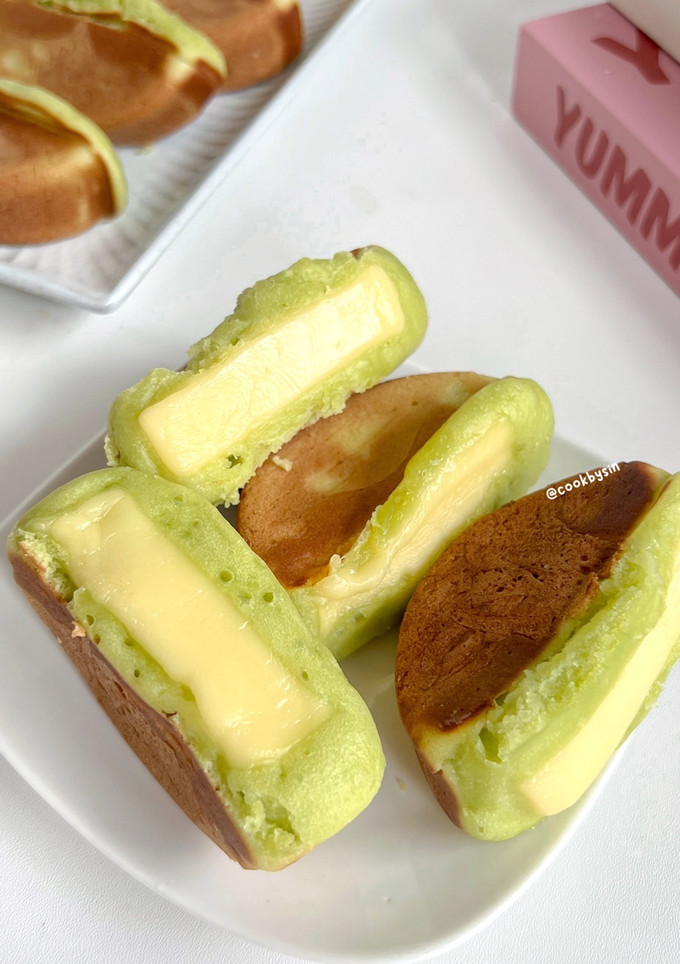Foto resep Kue Pukis Pandan Keju Empuk Menul