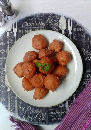 Foto resep Shitake Tofu Fritter with Cheddar Cheese