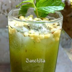 A picture of Roasted Aam Panna (Raw Mango Drink).
