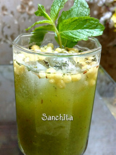 A picture of Roasted Aam Panna (Raw Mango Drink).