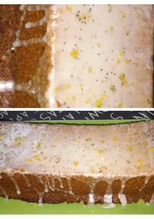 Una foto de Budín de limón y amapola
