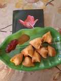 Soybean Masala Stuffed Mini Samosa