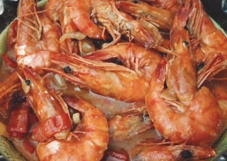 Resep Udang asam manis pedas Anti Gagal