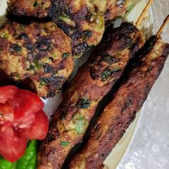 A picture of Chicken kebab.