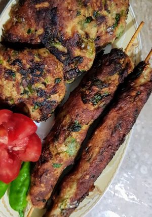 A picture of Chicken kebab.