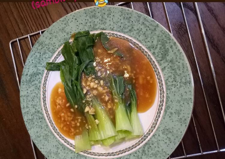 Resep Pakcoy rebus saus bawang putih Enak dan Antiribet