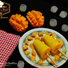 A picture of Alphanso Mango kulfi.
