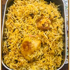 A picture of Chicken dum biryani box.