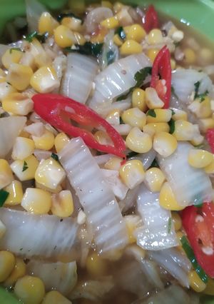 Foto resep Tumis jagung sawi putih