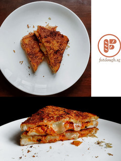 A picture of Kimchi Grilled Cheese Sandwich.