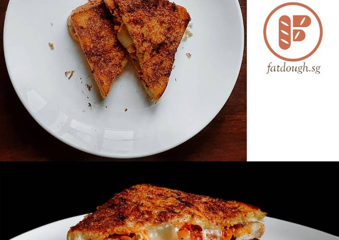 Recipe of Perfect Kimchi Grilled Cheese Sandwich