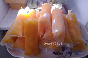 Bagaimana Membuat 539.Es lilin Mangga Jeruk Anti Gagal