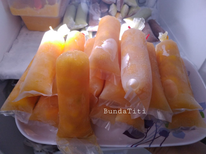 Bagaimana Membuat 539.Es lilin Mangga Jeruk Anti Gagal
