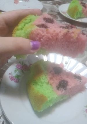 عکسی از دستور کیک هندوانه ای