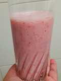 Batido de Banana e Framboesas