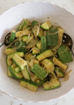 Una foto de Ensalada de calabacitas a la vinagreta