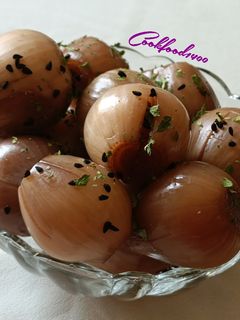 عکسی از دستور ترشی پیاز 🧅