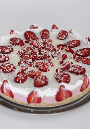 Una foto de Tarta mousse fresa