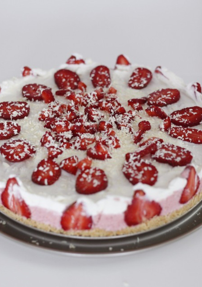 Una foto de Tarta mousse fresa