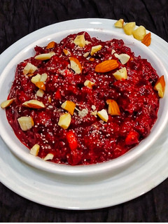 A picture of Beetroot Halwa.