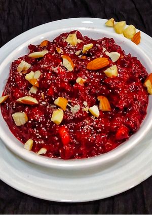 A picture of Beetroot Halwa.