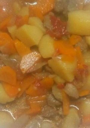 A picture of Mutton potato stew.
