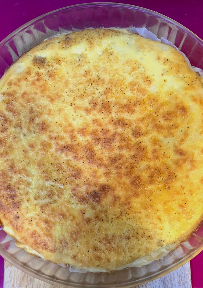 Una foto de Quiche de bacon y queso