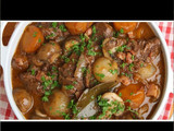 Guiso de carne con champignon