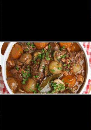 Una foto de Guiso de carne con champignon